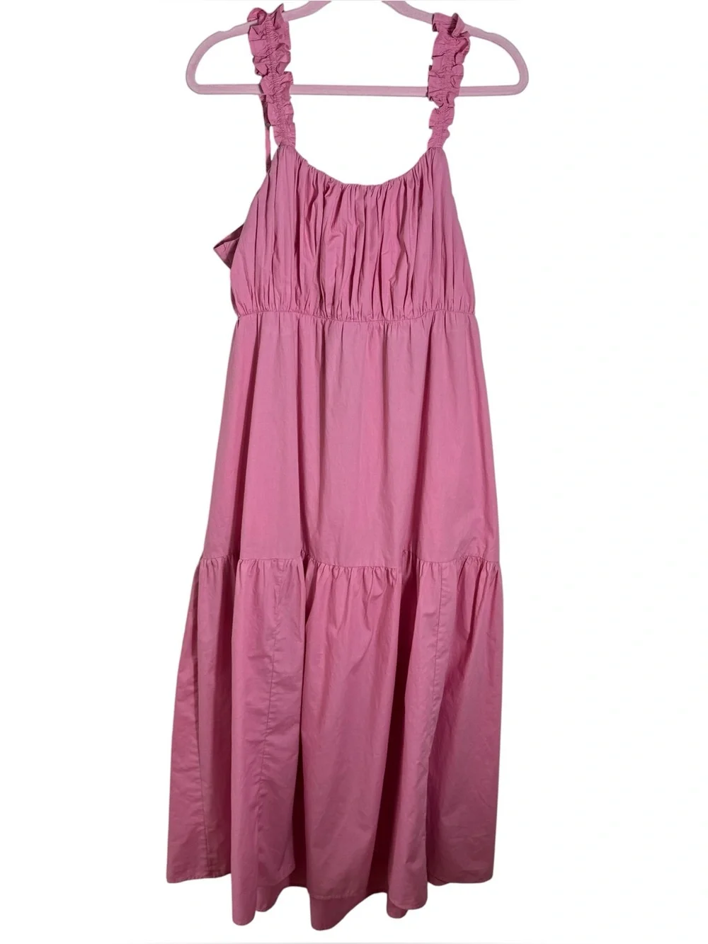 Abercrombie & Fitch Pink Open‎ Back Maxi Dress XLP Petite